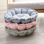 Aναπαυτικό Κρεβατάκι Σκύλου Flower / Donut – Grey Lemon - Image 3