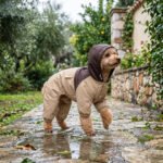 Khaki Waterproof Dog Raincoat Overall – Αδιάβροχη Ολόσωμη Φόρμα Σκύλου με Κουκούλα - Image 2