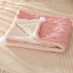 Απαλή Κουβέρτα Σκύλου & Γάτας Double Fleece – Blush Pink