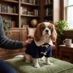 Navy Blue Teddy Duffle Dog Cardigan – Χνουδωτή Ζακέτα Σκύλου με Γούνινο Γιακά - Image 2