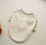 Cozy Heart Velvet – Απαλό Μπλουζάκι (Beige & Cream)