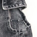 Daisy Vintage Denim Jacket – Τζιν Τζάκετ με Μαργαρίτες (Washed Black) - Image 2