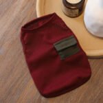 Διάτρητο Αμάνικο Φανελάκι Σκύλου Mesh – Burgundy Pocket