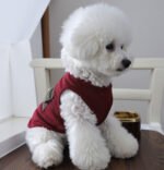 Διάτρητο Αμάνικο Φανελάκι Σκύλου Mesh – Burgundy Pocket - Image 2