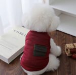 Διάτρητο Αμάνικο Φανελάκι Σκύλου Mesh – Burgundy Pocket - Image 4