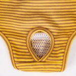 Φορμάκι Περιόδου & Πάνας με Τιράντες – Ριγέ Mustard (VPETER) - Image 4