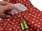 Red Dog Raincoat with Storage Pouch – Κόκκινο Αδιάβροχο Σκύλου με Κουκούλα και Θήκη Μεταφοράς - Image 4