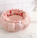 Aναπαυτικό Κρεβατάκι Σκύλου Flower / Donut – Sweet Cherry - Image 5