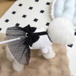 Monochrome Bow Tutu Dress – Φόρεμα Σκύλου με Φιόγκο & Τούλι (White & Black) - Image 2