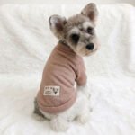 Deer Gary Melange Dog Top – Μπεζ Νουντ Μπλουζάκι Σκύλου με Υφασμάτινη Ετικέτα - Image 2