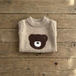 Beige Teddy Bear Knitted Dog Sweater – Μπεζ Πλεκτό Πουλόβερ Σκύλου με Σχέδιο Αρκουδάκι - Image 3