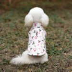 Luxury Αδιάβροχο Μπουφάν Σκύλου Διπλής Όψης – Olive / Festive Print - Image 3