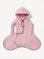 Soft & Dry – Μπουρνούζι Σκύλου Microfiber με Κουκούλα (Blush Pink)