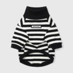 SugarPup Parisian Chic – Ριγέ Ζιβάγκο Πουλόβερ (Black & White)